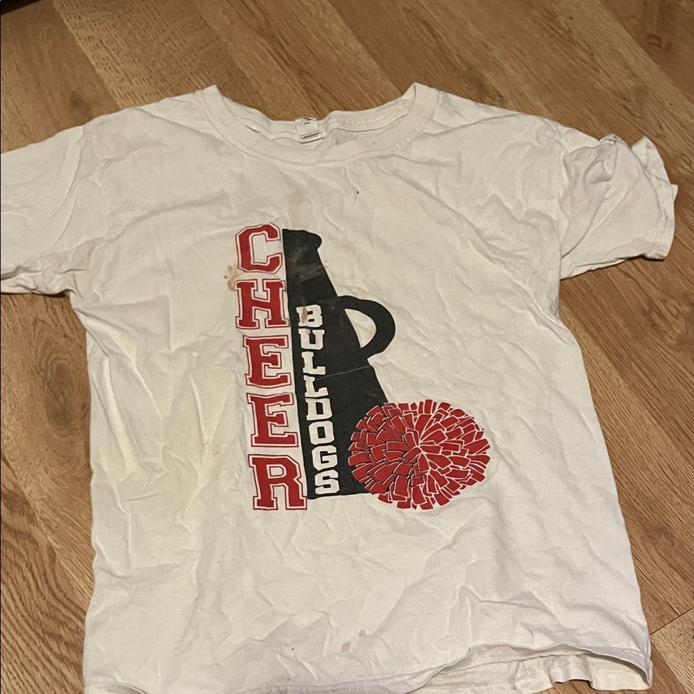White Cheer Bulldogs T-Shirt